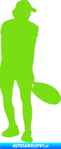 Samolepka Tenista 010 pravá zelená kawasaki