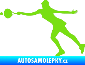 Samolepka Tenistka 003 levá zelená kawasaki