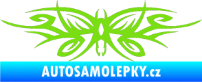 Samolepka Tetování 111 motýl zelená kawasaki