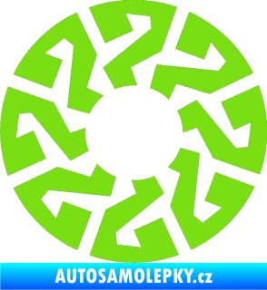 Samolepka Tetování 165 zelená kawasaki