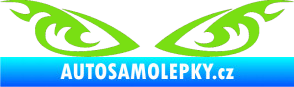 Samolepka Tetování 182 oči zelená kawasaki