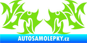 Samolepka Tetování 194 zelená kawasaki