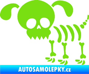 Samolepka The Bone Family Pejsek zelená kawasaki