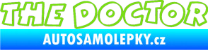 Samolepka The Doctor obrys zelená kawasaki