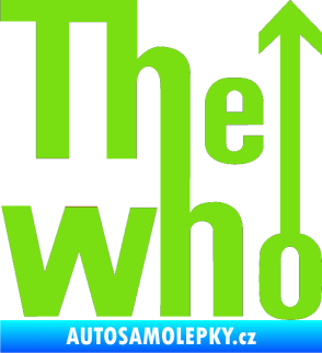 Samolepka The Who zelená kawasaki