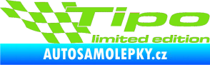 Samolepka Tipo limited edition levá zelená kawasaki