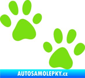 Samolepka Tlapky 011 zelená kawasaki