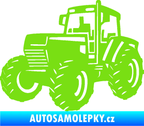 Samolepka Traktor 002 levá Zetor zelená kawasaki
