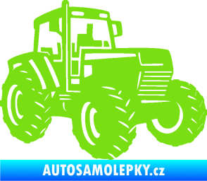Samolepka Traktor 002 pravá Zetor zelená kawasaki