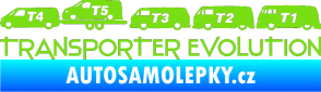 Samolepka Transporter evolution - levá zelená kawasaki