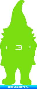 Samolepka Trpaslík 001 pravá zelená kawasaki