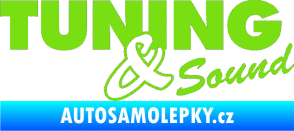 Samolepka Tuning sound zelená kawasaki