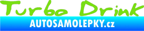 Samolepka Turbo drink zelená kawasaki