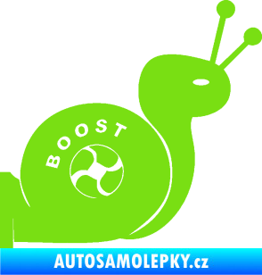 Samolepka Turbo šnek 003 pravá zelená kawasaki