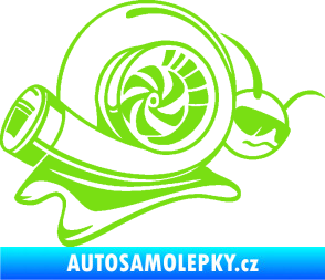 Samolepka Turbo šnek 004 pravá zelená kawasaki