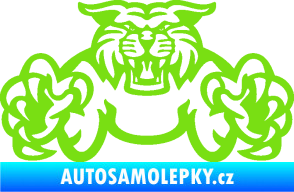 Samolepka Tygr 006 zelená kawasaki