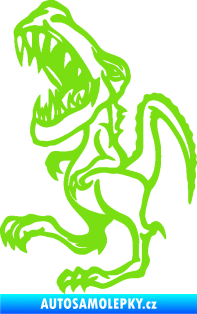 Samolepka Tyrannosaurus rex 002 levá  zelená kawasaki