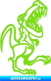 Samolepka Tyrannosaurus rex 002 pravá  zelená kawasaki