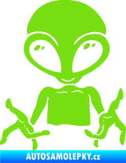 Samolepka UFO 006 levá zelená kawasaki