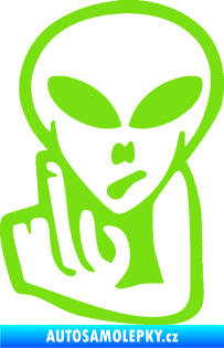 Samolepka UFO 008 levá zelená kawasaki