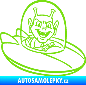 Samolepka Ufoun v lodi pravá zelená kawasaki