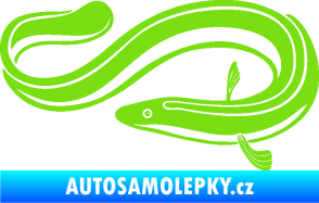 Samolepka Úhoř 001 levá zelená kawasaki