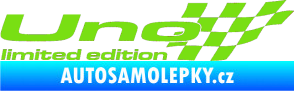 Samolepka Uno limited edition pravá zelená kawasaki