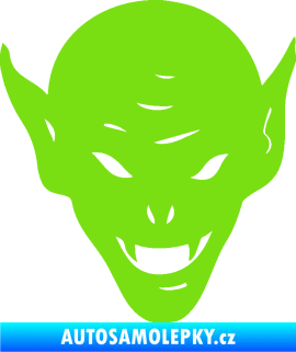 Samolepka Upír 002 pravá zelená kawasaki