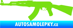 Samolepka Útočná puška AK 47 levá zelená kawasaki