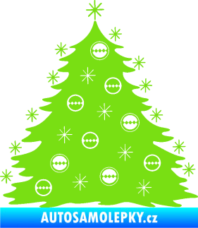 Samolepka Vánoční stromeček 001 zelená kawasaki