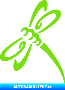 Samolepka Vážka 002 levá zelená kawasaki