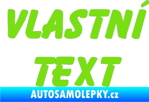 Samolepka Vlastní text - Bassoon zelená kawasaki