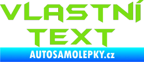 Samolepka Vlastní text - Batman zelená kawasaki