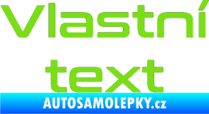 Samolepka Vlastní text - Conthrax zelená kawasaki