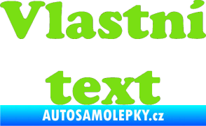 Samolepka Vlastní text - Cooper Black zelená kawasaki