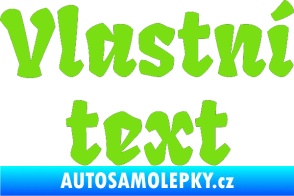 Samolepka Vlastní text - Fruktur zelená kawasaki
