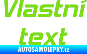 Samolepka Vlastní text - Hemi Head zelená kawasaki