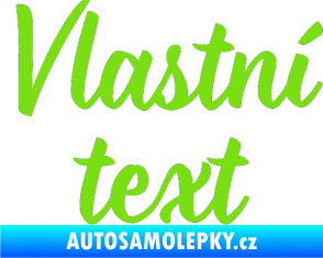 Samolepka Vlastní text - Monarda zelená kawasaki