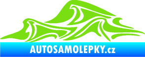 Samolepka Vlny 002 levá moře zelená kawasaki