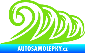 Samolepka Vlny 006 pravá moře zelená kawasaki