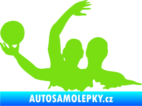 Samolepka Vodní pólo 001 levá zelená kawasaki