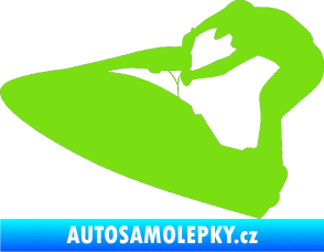 Samolepka Vodní skútr 002 levá zelená kawasaki