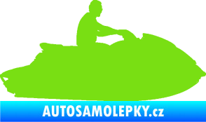 Samolepka Vodní skútr 003 pravá zelená kawasaki