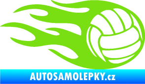 Samolepka Volejbalový míč 002 pravá zelená kawasaki