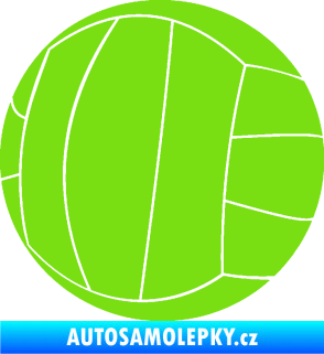 Samolepka Volejbalový míč 003 zelená kawasaki