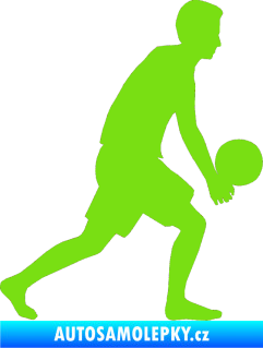 Samolepka Voleybal 014 pravá zelená kawasaki