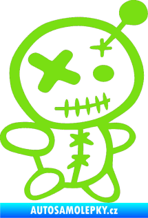 Samolepka Voodoo panenka 001 pravá zelená kawasaki