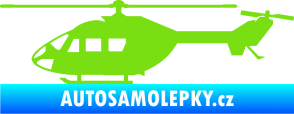 Samolepka Vrtulník 001 levá helikoptéra zelená kawasaki
