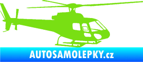 Samolepka Vrtulník 002 pravá helikoptéra zelená kawasaki