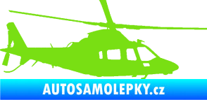 Samolepka Vrtulník 004 pravá helikoptéra zelená kawasaki